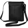 Rovicky fekete női bőr messenger táska