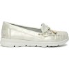 Ezüst kényelmes mokaszin ökobőrből