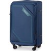 SOLIER sötétkék bőrönd L méretű SOFTFLEX (Méret L)