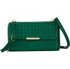 4U Cavaldi sötétzöld steppelt nagy pénztárca levehető pánttal M832
