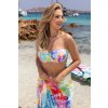 Etna színes batikolt fürdőruha magas derékkal
