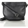 MARCO MAZZINI Fekete patkó alakú bőr crossbody táska