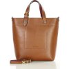 MARCO MAZZINI Világosbarna, elegáns női shopper kézitáska