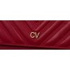 4U Cavaldi bordó steppelt pénztárca pánttal M776