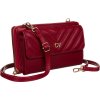 4U Cavaldi bordó steppelt pénztárca pánttal M776