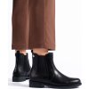 Fekete női chelsea bokacsizma
