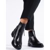 Fekete elegáns női bokacsizma