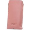 SOLIER világos rózsaszín bőr telefontok iPhone 11