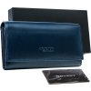Cavaldi sötétkék bőr egyszínű női pénztárca M411