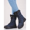 Sötétkék vízálló női hótaposó