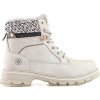 Női szürke bélelt szőrmés bakancs