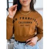 (Méret L) Barna női póló SAN FRANCISCO (Méret L)