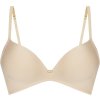 Mefemi Amelia bézs színű push-up melltartó merevítő nélkül
