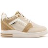 Női bézs színű tornacipő rejtett ékkel (Méret 36)