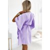 Elegáns ruha NICOLA övvel - lila
