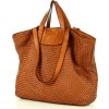 MARCO MAZZINI Karamell kötött shopper bag