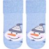 Világoskék téli zokni babáknak Art.156