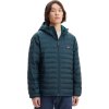 Sötétzöld steppelt dzseki Levi's Presidio Packable Hooded Jacket