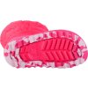 Sötét rózsaszín hótaposó Crocs Classic Neo Puff Boot Kids