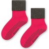 Sötét rózsaszínű csúszásmentes zokni lányoknak Art.038