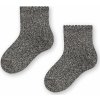 Szürke melange bambusz zokni babáknak Art.145