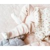 Krémszínű bambusz zokni babáknak Art.145