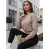 Bézs női basicbasic pulóver CASUALVIBE (Méret S)