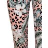 Női funkcionális 3/4-es leggings leopárdmintával