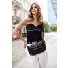 Rovicky fekete női övtáska ökológiai bőrből