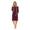 Fukszia női köntös kapucnival Doctor Nap