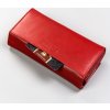 Peterson piros sima bőr pénztárca Y359