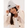 Női világosszürke kötött sapka (Méret ONE SIZE)