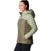 Khaki színű női steppelt Columbia Westridge Hooded Down Jacket