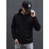 Férfi fekete kapucnis pulóver