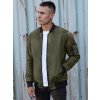 Férfi sötétzöld bomber dzseki