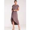 Női barna lezser viszkóz ruha