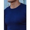 Kék férfi basic pulóver