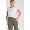 Elegáns nő mintás rövid ujjú póló