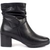 Fekete női Sergio Leone bőr bokacsizma 6 cm