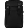 Fekete sport laptop hátizsák praktikus zsebekkel Peterson