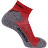 Vörös-szürke sportzokni Salomon Speedcross Ankle Socks