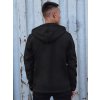 Fekete férfi Softshell dzseki kapucnival