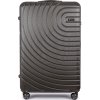 SOLIER Sötétszürke utazóbőrönd AVENTOR M méret