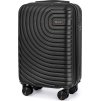SOLIER Fekete utazóbőrönd AVENTOR 55x40x20 cm