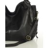 MARCO MAZZINI Fekete bőr kézitáska