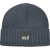 Sötétszürke férfi kötött sapka Jack Wolfskin Nature Wool Beanie (Méret ONE SIZE)