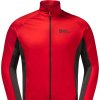 Piros férfi pulóver Jack Wolfskin Morobbia Fleece FZ M