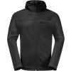 Fekete férfi polár dzseki Jack Wolfskin Hirschberg Hooded FZ M