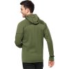Sötétzöld férfi polár dzseki Jack Wolfskin Hirschberg Hooded FZ M