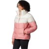 Columbia Puffect II Colorblock Jacket női rózsaszín-krémes téli steppelt kabát (Méret L)